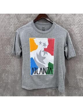 Outerstuff Shirt Mens XS Gray Atlanta Centennial Olympic Games Graphic Tee